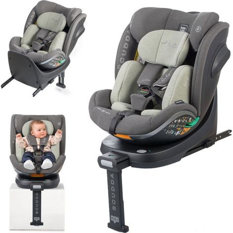 Siège auto convertible BABYAUTO SCUDDA I-Size 360° pivotant Olive 40–150 cm (1/5)