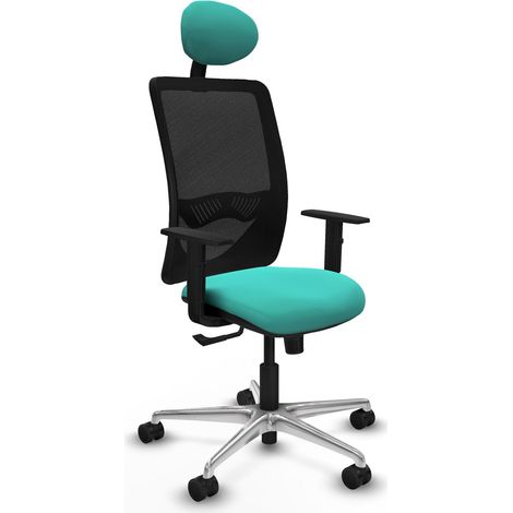 Chaise de bureau piqueras y crespo Zulema noir mousse découpée (1/2)