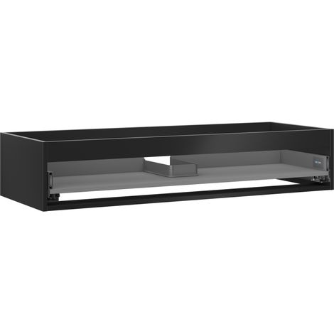 Mexen Box-A mueble de lavabo bajo 120 cm, 1 caj贸n, negro mate - 91AX0-1200-235-1-71 (1/4)