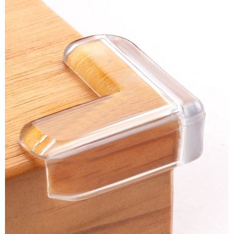 Lot de 8 protections d'angle en L – Transparentes – Meubles – Sécurité bébé – Anti-chocs (1/5)