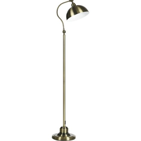 Retro-Bogenlampe aus Metall in Bronze mit verstellbarem E27-Lampenschirm MODENUIT (1/4)