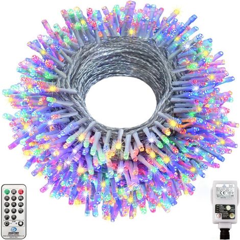 ZOLGINAH Guirlande Lumineuse de Noël, 20m 200 LED Fairy Lights 8 Modes d'Eclairage, Étanche IP44 pour Intérieur Extérieur Fenêtre Noël Mariage Anniversaire Maison Chambre Jardin Patio (1/5)