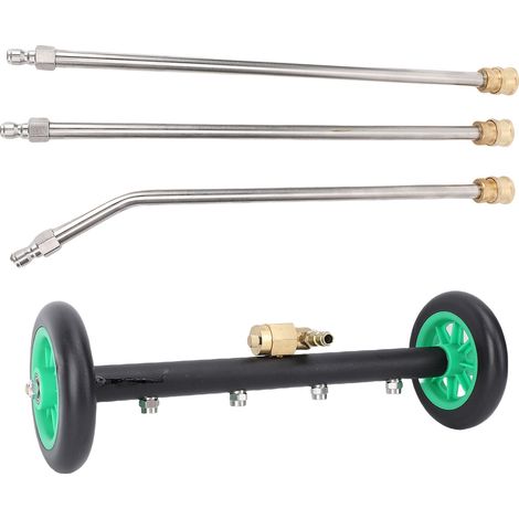 Kit de nettoyage de soubassement 17,7 po, 2,5 gal/min, 4 000 PSI, nettoyeur haute pression multifonctionnel à angle réglable