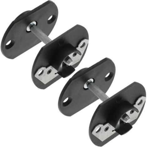 2 Ensembles Connecteurs de Canapé Sectionnel Lot Attaches Robustes PE et Fer pour Meubles de Salon Clips pour Fixation Stable Canapés Angle-Crezuo