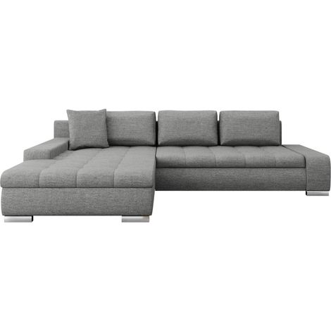 Sofá rinconero Comfivo Nitor II, Rico 12, Función de descanso, Almacenaje, 302x213x80cm, 0