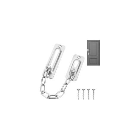 (Silver)Door Chain, Security Lock, Door Lock, Door Lock Chain, Front Door Curtain Chain, Security Chain for Door, Security Lock
