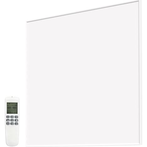 Chauffage électrique mural infrarouge, à économie d'énergie, avec thermostat, minuterie, télécommande et protection contre la surchauffe. (1/5)