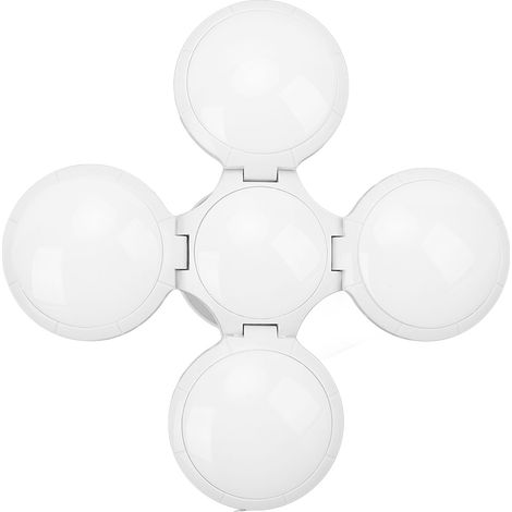 Faltbare, fußballförmige Glühbirne aus ABS und Acryl, 85–265 V, E27/E26, 40 W, faltbare, fußballförmige LED-Glühbirne für Geschäfte, weiß (1/5)