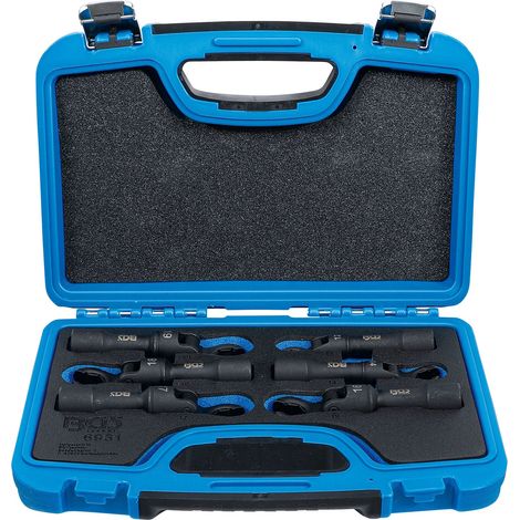 BGS Llave de pata de gallo, accionamiento cuadrado interior 12,5 mm (1/2") flexible, 6 piezas - 6931 (1/5)