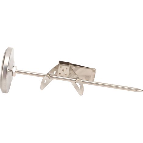 Ofenthermometer mit Sonde, großem Zifferblatt, Edelstahl-Lebensmittelthermometer mit abnehmbarer Klemme (1/5)