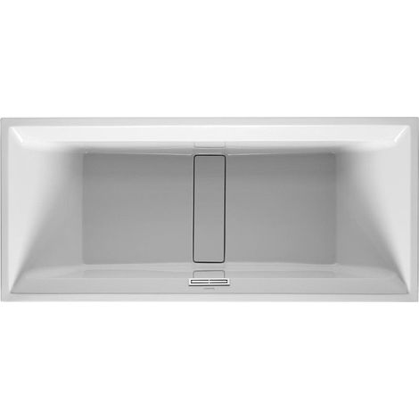 Vasca rettangolare 2ND FLOOR 2 schienale inclinato 1800x800mm bianco