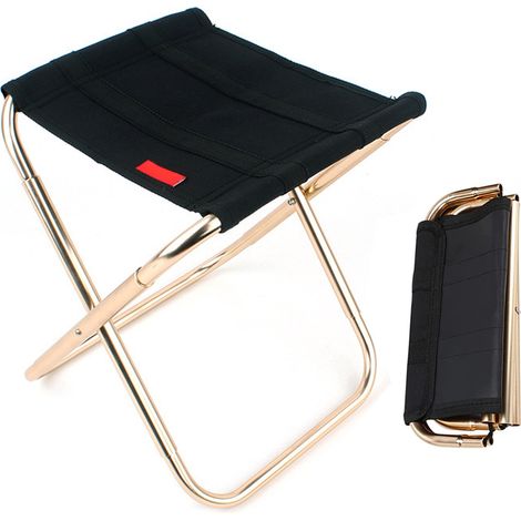 Tabouret Pliant - Tissu Oxford Et Alliage D'aluminium - Pour Camping Randonnée Pêche Jardinage Plage - 1 Pièce (1/5)