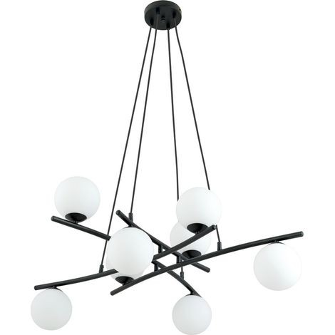 Lámpara colgante Lotra Opal (8 luces)