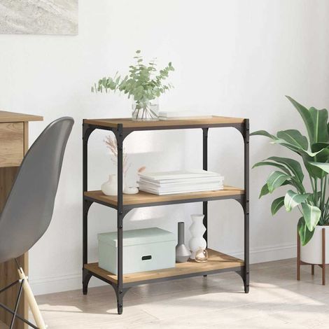 Book Cabinet 3-Tier 60 x 33 x 70.5 cm Engineered wood vidaXL