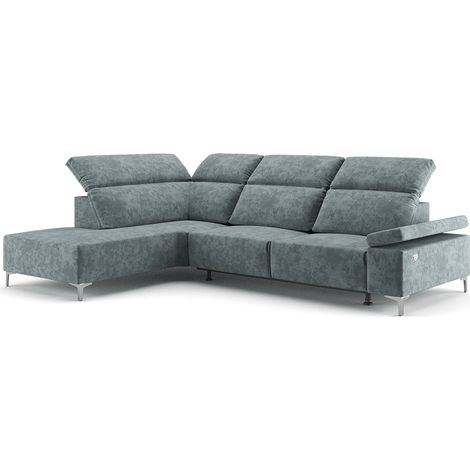 Sofa L Form James, Grau, 301 x 218 cm Linke Ecke, Vitalispa (1/5)