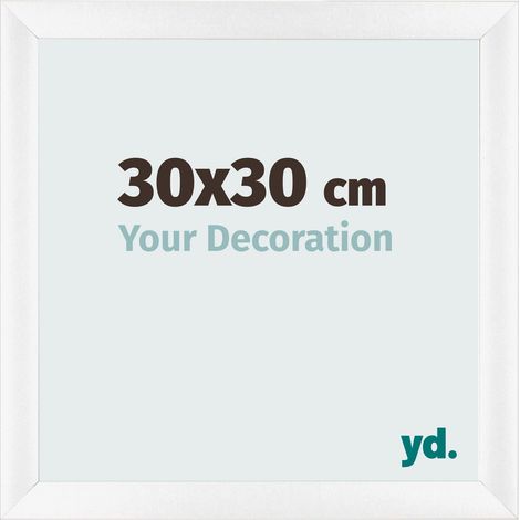 yd. - Cadre photo 30x30 - Blanc Mat - MDF - Pisa (1/5)