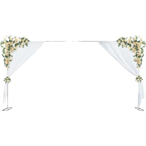 Support d'Arche de Mariage, Design Élégant, Construction Durable, L, Argent (1/2)