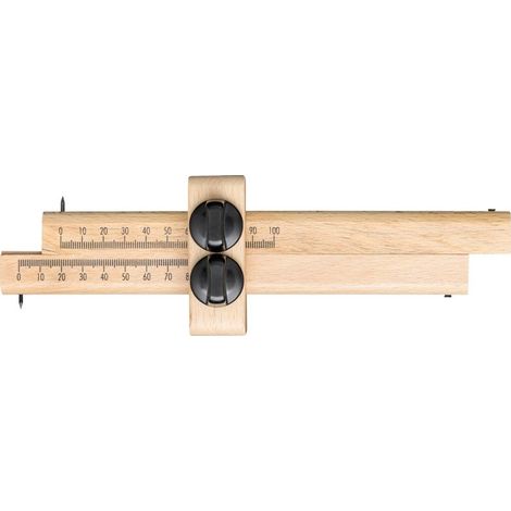 Fortis Streichmaß mit zwei Schrauben 170 mm (1/2)