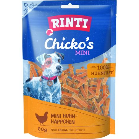 Rinti Chicko Mini Hundesnack Huhn 80 g Trockenfutter Hunde