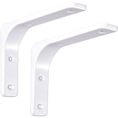 Support Pour Étagère - En Fer - Forme Triangulaire - 5,9 x 5 x 0,8 Pouces - Pour Intérieur Et Extérieur - 2 Pièces (1/5)