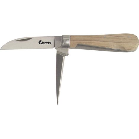 Kabelmesser 2-teilig 160 mm Holzgriff Fortis (1/2)