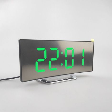 Orologio elettronico di superficie creativo Orologio LED a grande schermo -verde (1/5)