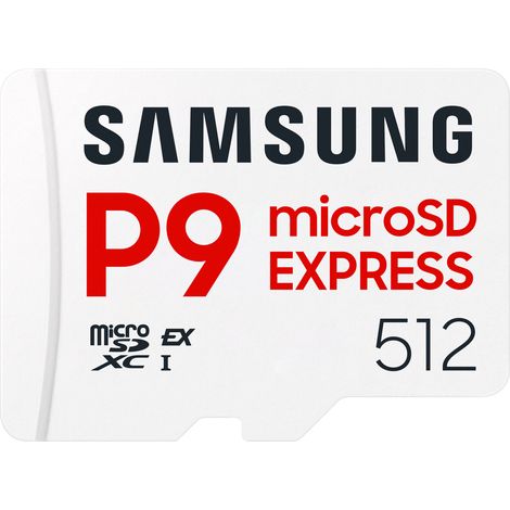 SD MicroSD Card 512GB Samsung P9 Express retail