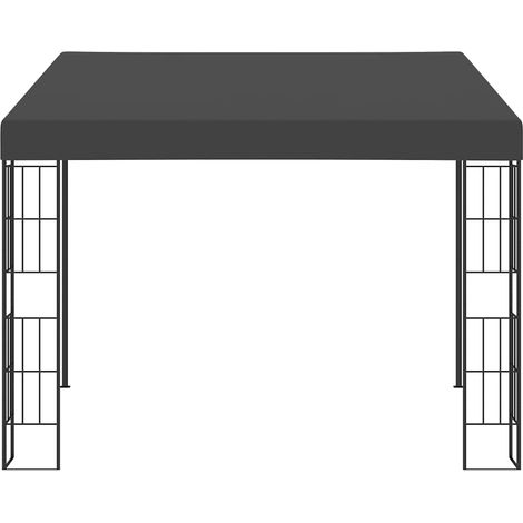 Gazebo Chiosco a Parete 3x3 m Antracite in Tessuto (1/3)