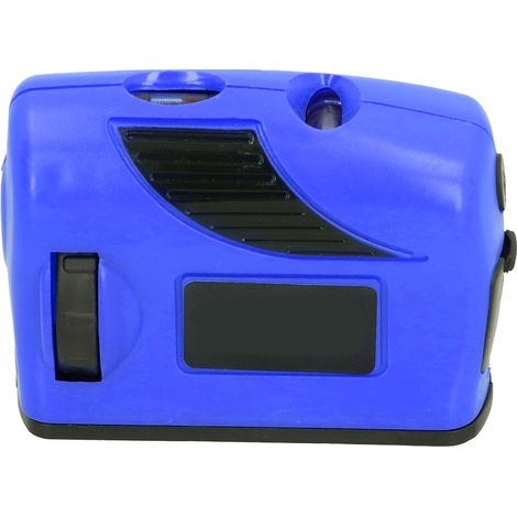Niveau à bulle rouge, outil de mesure portable compact à une seule touche pour la mise en place d'un plan d'étage (bleu)