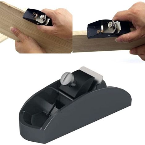 Mini rabot à main, petit rabot léger en acier pour le travail du bois, le dégrossissage et le rabotage.