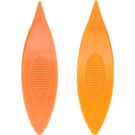 2pcs Tatting Shuttles Plastic Tatting Shuttles Craft Tool for DIY Hand Sewing Knitting(Orange Bright Orange ) (1/5)