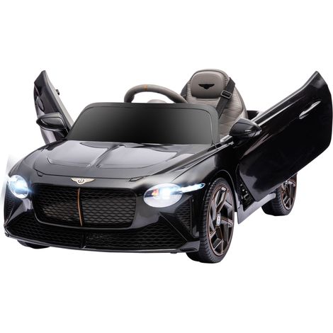 Voiture électrique enfant 3-5 ans, 2 moteurs 12V 25W, 3-5 km/h, télécommande 2,4G, Bentley Bacalar noir - Bentley électrique junior (1/5)