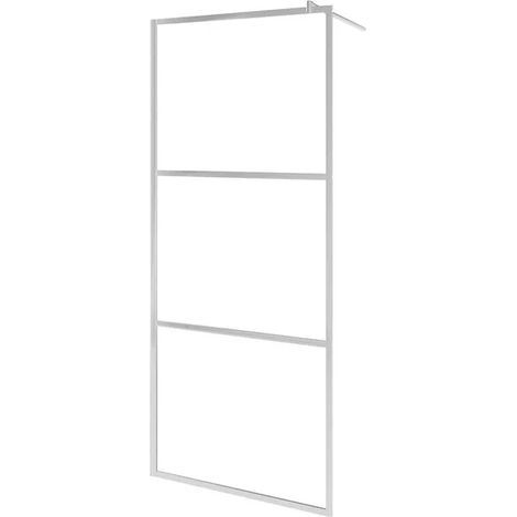 La cabine de douche à l'italienne utilise du verre ESG transparent et mesure 80 x 195 cm. (1/5)