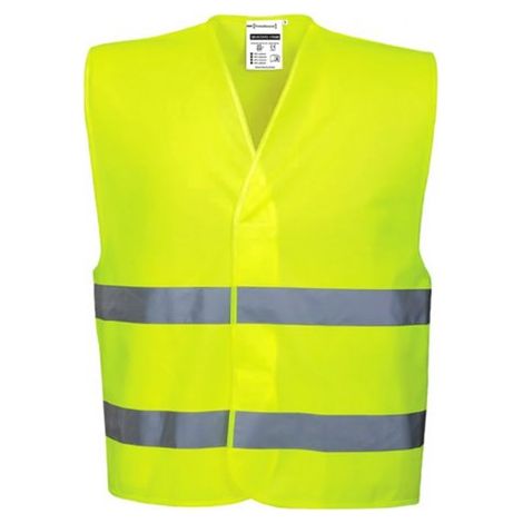 Gilet haute visibilité avec 2 bandes et fermeture velcro T-XLHV714Y