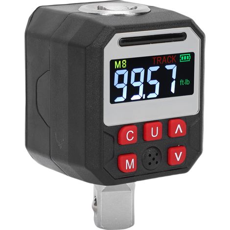 Adaptateur électronique à torsion 1/2 pouce, clé dynamométrique numérique 17-340 N.m, 9 ensembles de valeurs prédéfinies (1/5)