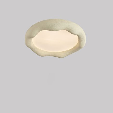 Plafonnier nuage beige – Résine – Anti-fatigue visuelle – Chambre/salon/restaurant – Design unique (1/2)