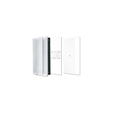 Interrupteur Jung ls 990 nagl transparent blanc 8.99x7.01 cm