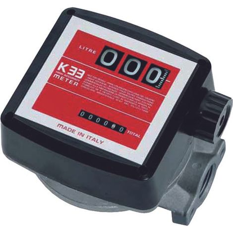 Contalitri meccanico per gasolio 1"f 20/120lt/min