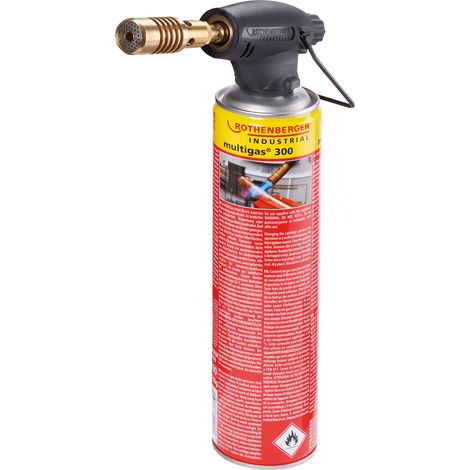 Rothenberger – Chalumeau soudeur à flamme bi-gaz – Température 1800°C – Autonomie 2h – Brûleur interchangeable 22 mm – Pour brasage fort jusqu'à Ø 14 mm