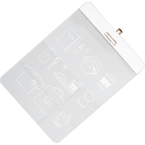 Boîte de rangement transparente en acrylique pour dossiers suspendus, adaptée au format A4, idéale pour les étudiants, le dessin, le bureau et l'école. (1/5)