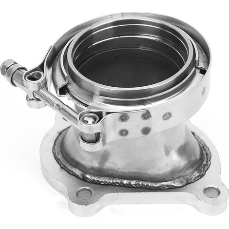 Bride de downpipe turbo 3 pouces en acier inoxydable, sortie V-Band avec joint, compatible pour Toyota (1/5)