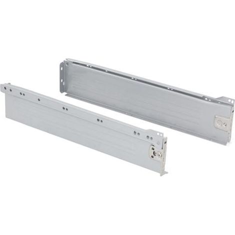 Kit cajón de cocina Ultrabox, altura 86 mm, prof. 400 mm, Acero, Gris metalizado - (1/5)
