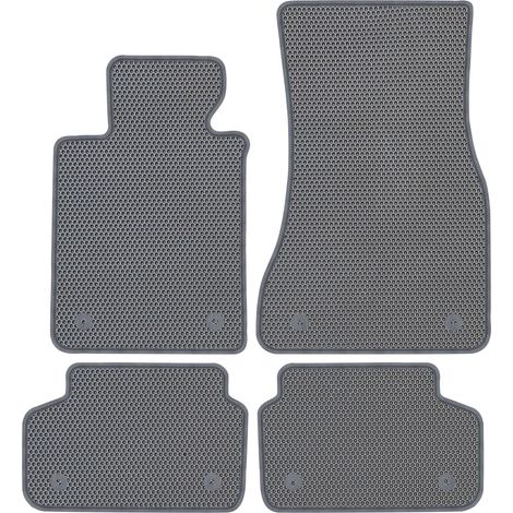 Tapis de sol dédiés pour BMW Série 5 G30/G31 (2017-2024) - EVA Gris nid d'abeille (1/5)