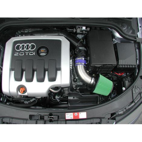 Kit d'admission direct pour Audi A3 8P 2.0L 16V TDI 140cv – Amélioration des performances moteur – Réduction des émissions polluantes – 41003302 – Green