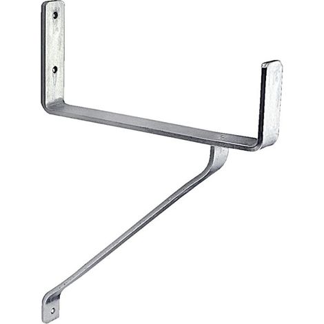 MASIDEF - GANCIO PESANTE A PARETE PER TRAVI, SCALE ZINCATO 350x250x80 mm (1/2)