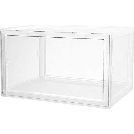 Boîte à chaussures transparente, boîte de rangement anti-poussière, compatible avec les contenants à chaussures (1/4)