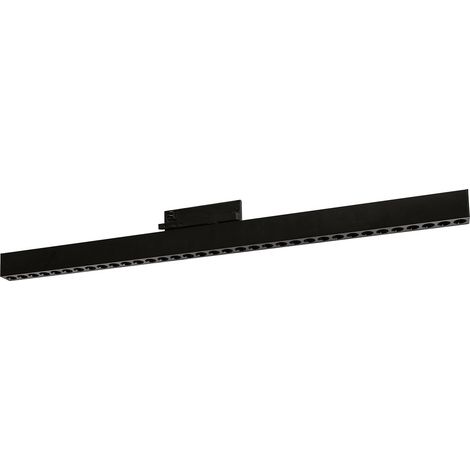 Reglette Led Antiabbaglio a Binario 48V 32W 2866Lm 4000K CRI90 Fascio 38° IP20 - Alluminio Pressofuso Nero - Gealuce
