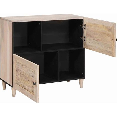 Buffet Meuble de rangement Blanc 33,5 x 80 x 75 cm (1/5)
