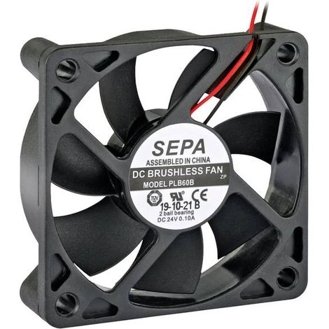 SEPA PLB60B24SE30A Ventola assiale 24 V/DC 27.6 m³/h (L x L x A) 60 x 60 x 15 mm