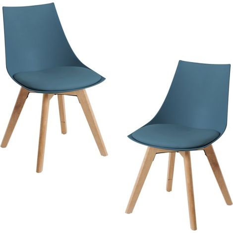 Packs Sillas Comedor - Pack 2 Sillas Blok - Verde azulado (1/5)